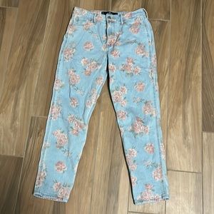 Hollister Floral Mom Jeans
